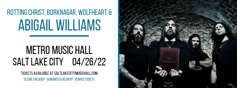Rotting Christ, Borknagar, Wolfheart & Abigail Williams at Metro Music Hall tickets Rotting Christ, Borknagar, Wolfheart & Abigail Williams at Metro Music Hall