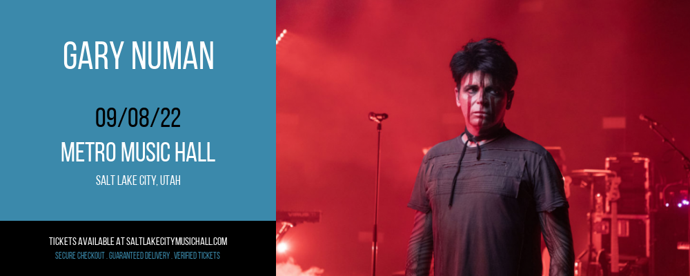 Gary Numan at Metro Music Hall tickets Gary Numan at Metro Music Hall