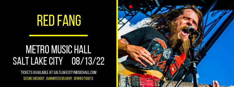 Red Fang at Metro Music Hall tickets Red Fang at Metro Music Hall