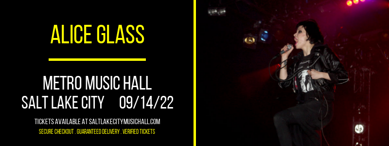Alice Glass at Metro Music Hall tickets Alice Glass at Metro Music Hall