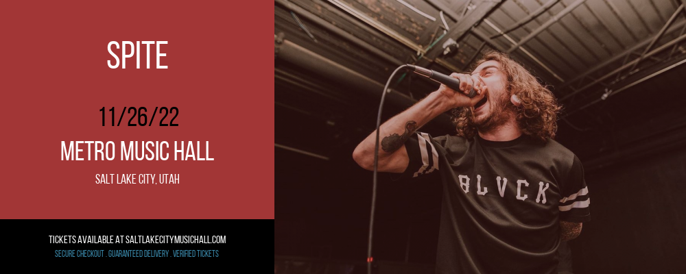 Spite at Metro Music Hall tickets Spite at Metro Music Hall