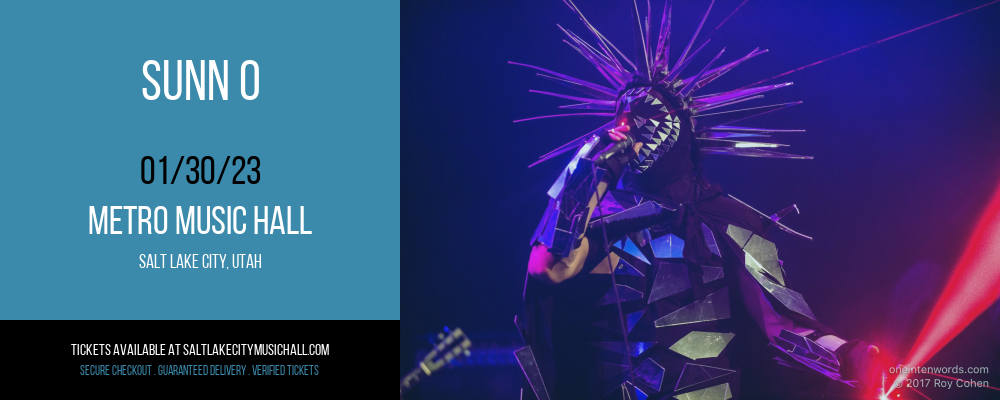 Sunn O at Metro Music Hall tickets Sunn O at Metro Music Hall