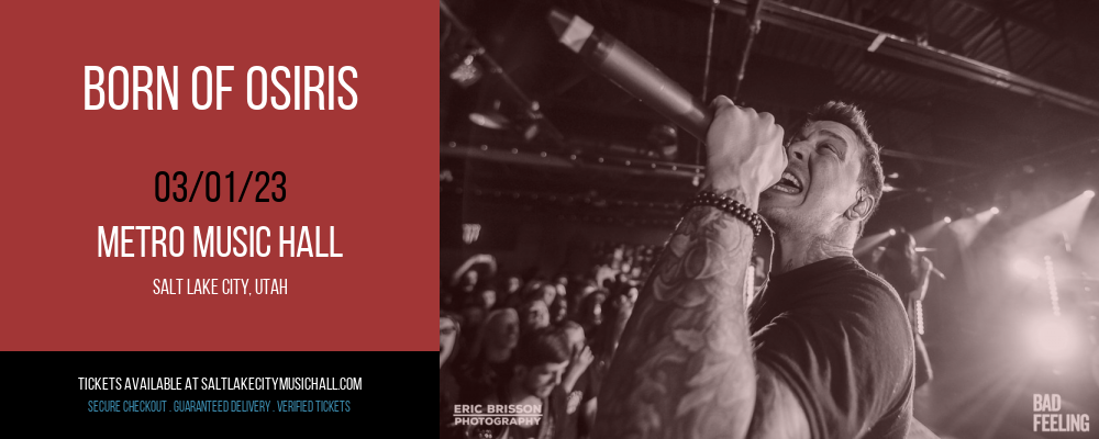Born of Osiris at Metro Music Hall tickets Born of Osiris at Metro Music Hall