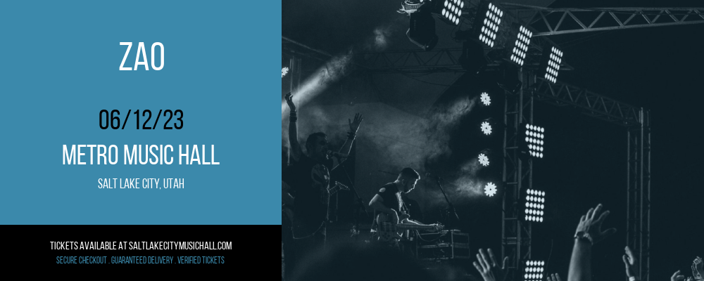 Zao at Metro Music Hall tickets Zao at Metro Music Hall