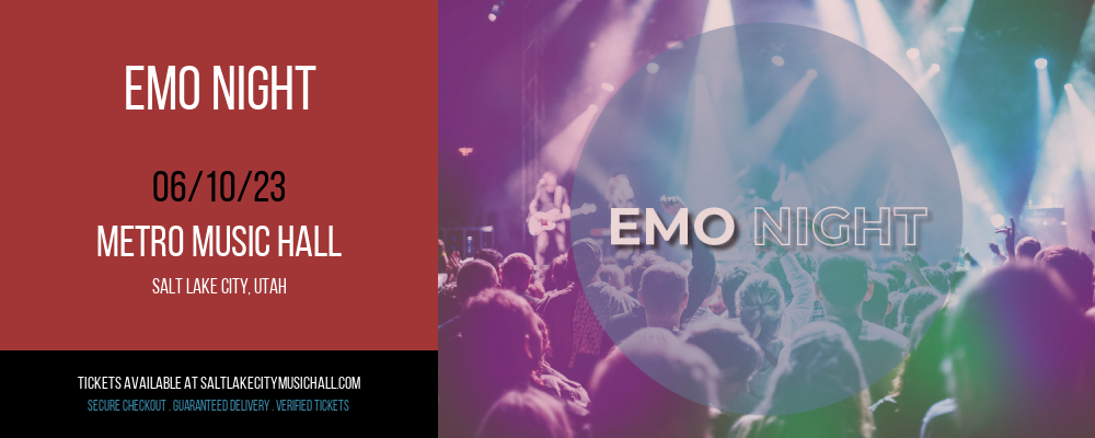Emo Night at Metro Music Hall tickets Emo Night at Metro Music Hall