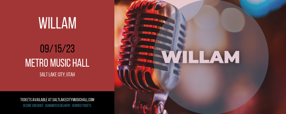 Willam at Metro Music Hall tickets Willam at Metro Music Hall